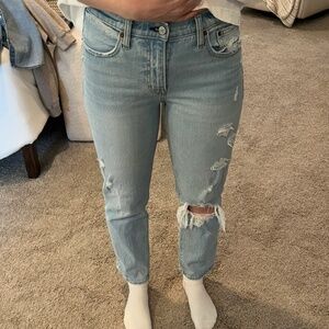 Abercrombie & Fitch "The Boyfriend" Mid Rise Size 27 Regular